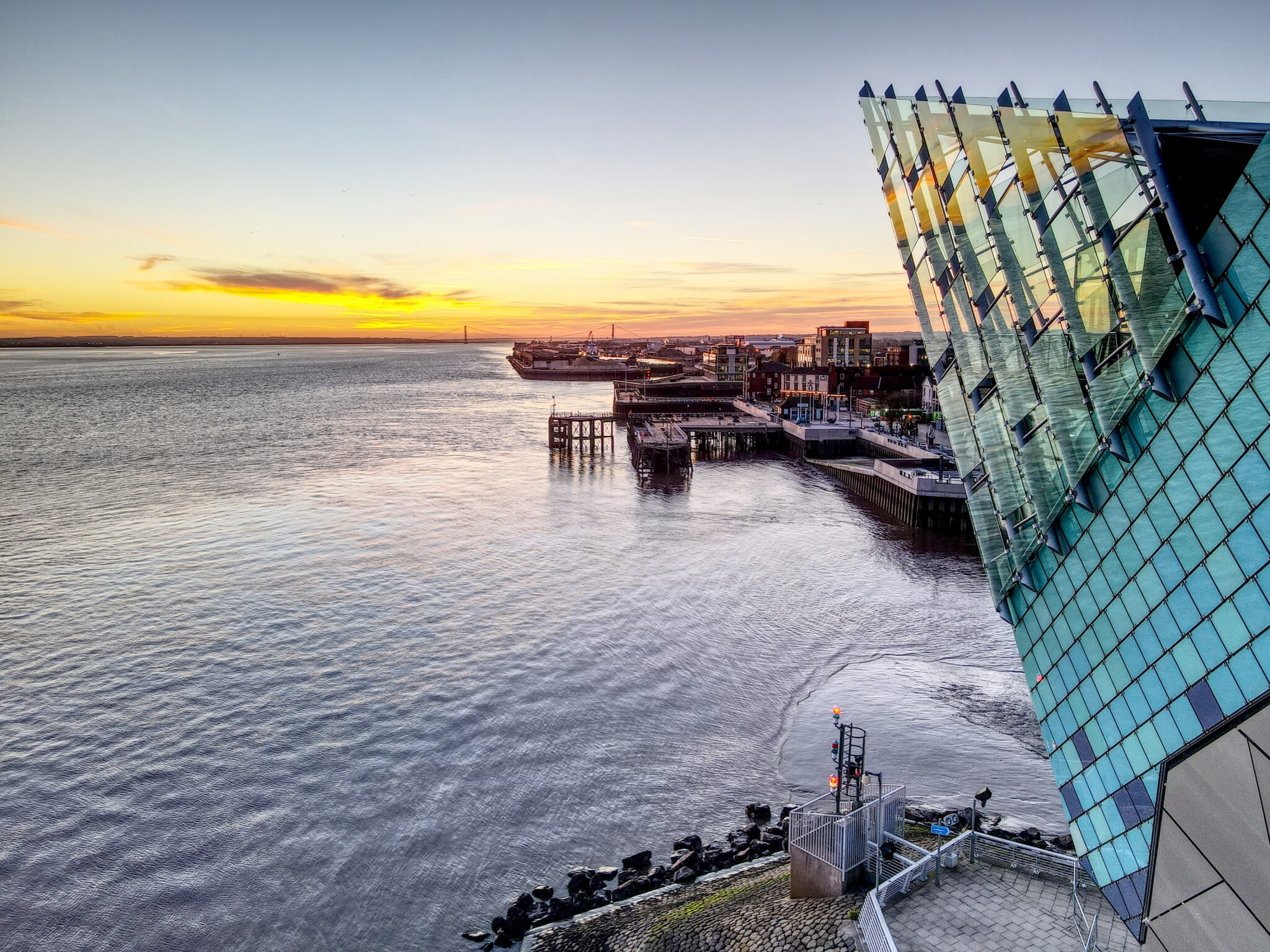 Sunset over The Deep, Hull, UK Brigg, Lincolnshire